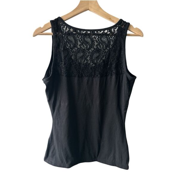 Teez-Her Black Tank Top Large Sequin Secret Shaper NEW NWT shapewear bodycon - Picture 2 of 3